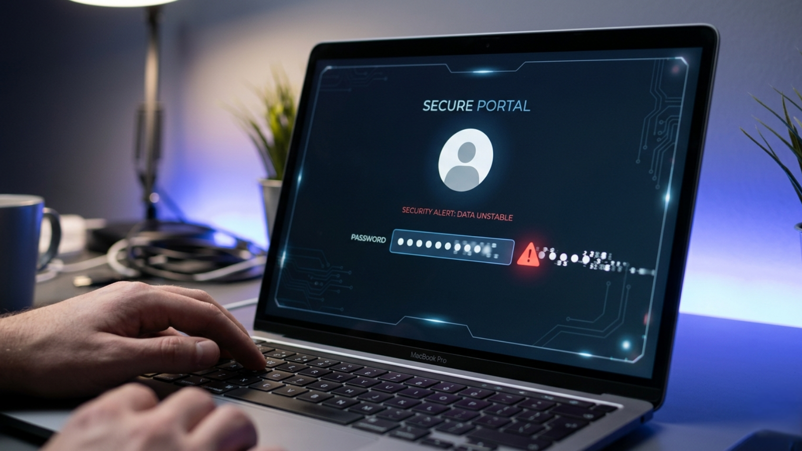 This is an image to be used for a blog on the importance of strong passwords.